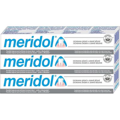 Meridol Gentle White Zahnpasta - Aufhellung, Zahnfleischschutz, 3x75ml Meridol Gentle White Zahnpasta - Aufhellung, Zahnfleischschutz, 3x75ml
