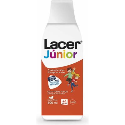 Lacer Fluor Tägliche Mundspülung Erdbeere - Kariesprävention - 500ml Lacer Fluor Tägliche Mundspülung Erdbeere - Kariesprävention - 500ml