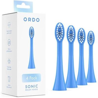 Ordo, Zahnbürstenkopf, Sonic+ Bürstenköpfe 4er blau (4x) Ordo, Zahnbürstenkopf, Sonic+ Bürstenköpfe 4er blau (4x)