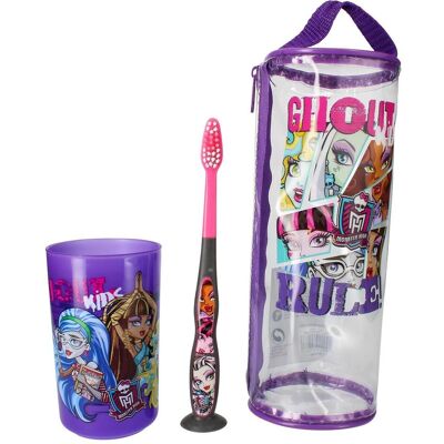 TINOKOU Monster High Kinderzahnbürstenset Violett TINOKOU Monster High Kinderzahnbürstenset Violett