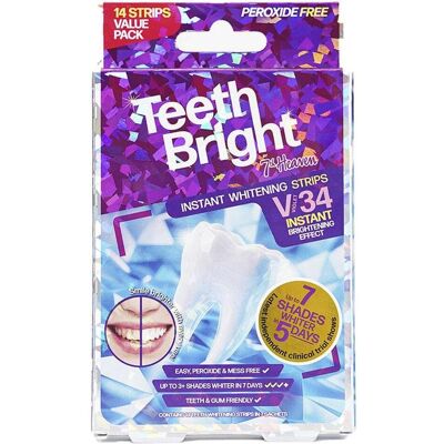 7th Heaven, Bleaching, TEETH BRIGHT tiras dentales blanqueadoras 14 u (Bleaching Strips) 7th Heaven, Bleaching, TEETH BRIGHT tiras dentales blanqueadoras 14 u (Bleaching Strips)