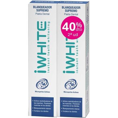 iWhite, Zahnpasta, Supreme Whitening Zahnpasta, 2er-Packung x 75 ml (75 ml) iWhite, Zahnpasta, Supreme Whitening Zahnpasta, 2er-Packung x 75 ml (75 ml)
