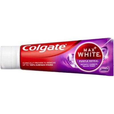 4x Colgate, Zahnpasta, Max White Purple Reveal (75 ml) 4x Colgate, Zahnpasta, Max White Purple Reveal (75 ml)