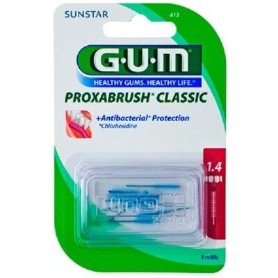 GUM, Interdentalbürste, SUNSTAR Proxabrush ISO 4 1.4mm cylindric refill pink (8x, 1.40 mm) GUM, Interdentalbürste, SUNSTAR Proxabrush ISO 4 1.4mm cylindric refill pink (8x, 1.40 mm)