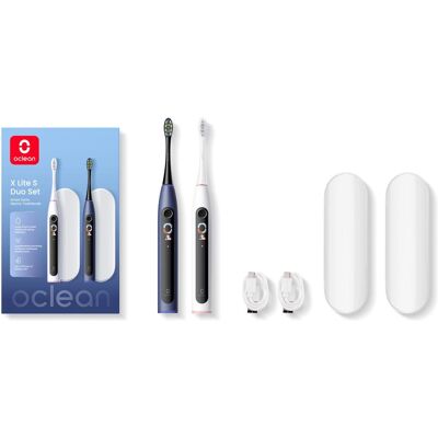 Clean, Elektrische Zahnbürste, OCLEAN Elektrische Zahnbürste X Lite S Duo Set Dunkelblau+Grau Clean, Elektrische Zahnbürste, OCLEAN Elektrische Zahnbürste X Lite S Duo Set Dunkelblau+Grau
