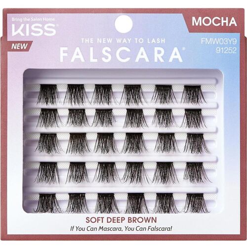 Kiss Künstliche Wimpern, Falscara Multi Wisps Mocha - 24 Pieces (Künstliche Wimpern)