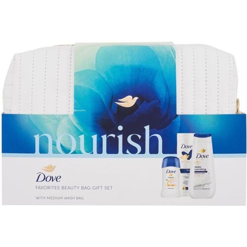 Dove, Beauty Geschenkset, Körperpflege-Geschenkset mit Nourish Kosmetiktasche (Körperpflegeset)