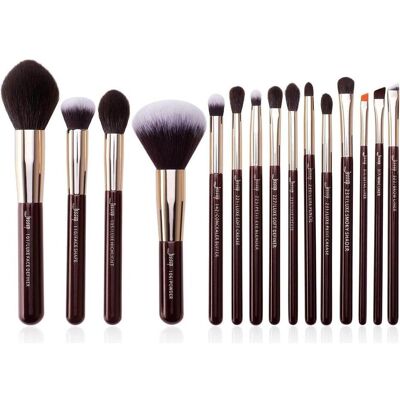 Jessup, Schminkpinsel, Makeup Pinsel Set 15pcs Rosa beschriftet für Foundation Puder Definer Highlight Liner Eyeshadow (Foundation) Jessup, Schminkpinsel, Makeup Pinsel Set 15pcs Rosa beschriftet für Foundation Puder Definer Highlight Liner Eyeshadow (Foundation)