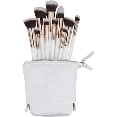Ilu, Schminkpinsel, Basic Set 10 Makeup Brushes with White Bag (Set) Ilu, Schminkpinsel, Basic Set 10 Makeup Brushes with White Bag (Set)