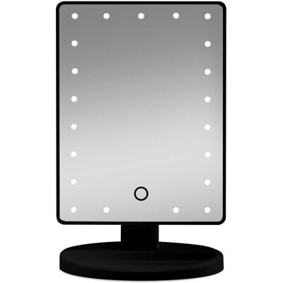 Gillian Jones Schwarzer Herz-LED-Spiegel - 27x16,5cm Gillian Jones Schwarzer Herz-LED-Spiegel - 27x16,5cm
