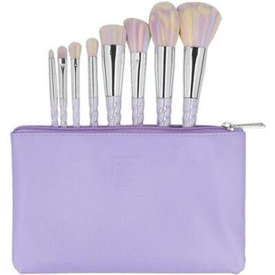 Ilu, Schminkpinsel, Basic Set 8 Makeup Brushes with Unicorn Pastel Bag (Set) Ilu, Schminkpinsel, Basic Set 8 Makeup Brushes with Unicorn Pastel Bag (Set)