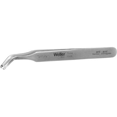 Weller Erem, Pinzette, SMD-Pinzette, 2 mm Spitzen, 40° abgewinkelt/Rund, Edelstahl 115mm Weller Erem, Pinzette, SMD-Pinzette, 2 mm Spitzen, 40° abgewinkelt/Rund, Edelstahl 115mm