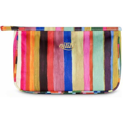 Oilily Pieternella stripe Kosmetiktasche 22 cm, Necessaire, Grün Oilily Pieternella stripe Kosmetiktasche 22 cm, Necessaire, Grün