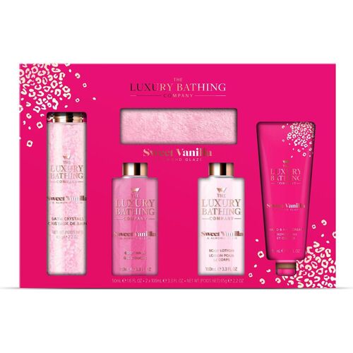 Grace Cole, Beauty Geschenkset, Körperpflege-Geschenkset Vanille-Mandel 5 Stück (Körperpflegeset)