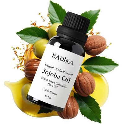 Radika, Bodylotion, Jojobaöl, Kaltgepresst, 100% Rein, BIO, natürlich, 50 ml (Körperöl, 50 ml) Radika, Bodylotion, Jojobaöl, Kaltgepresst, 100% Rein, BIO, natürlich, 50 ml (Körperöl, 50 ml)