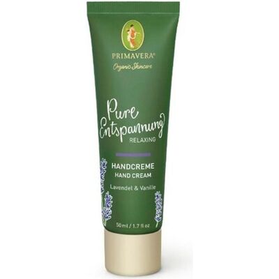 Primavera Organic Skincare Handcreme - Entspannende Lavendel Vanille - Handpflege Primavera Organic Skincare Handcreme - Entspannende Lavendel Vanille - Handpflege
