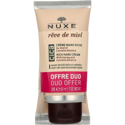 Nuxe, Handcreme, - Set of hand creams Rêve De Miel Cica (Rich Hand Cream) 2 x 50 ml (100 ml) Nuxe, Handcreme, - Set of hand creams Rêve De Miel Cica (Rich Hand Cream) 2 x 50 ml (100 ml)