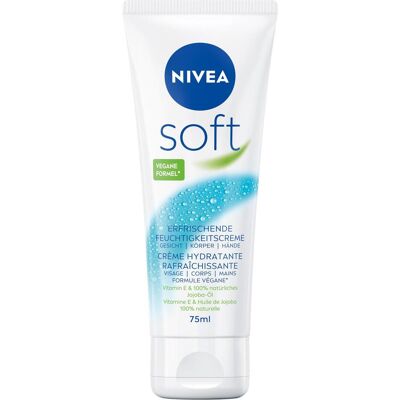 Nivea, Bodylotion, Körpercrème Soft Tube Multipack 6 x 75 ml (Körpercreme, 450 ml) Nivea, Bodylotion, Körpercrème Soft Tube Multipack 6 x 75 ml (Körpercreme, 450 ml)