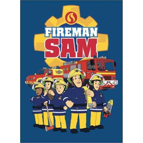 Babydecke, Fleecedecke Feuerwehrmann Sam, 110x140cm (140 x 110 cm)