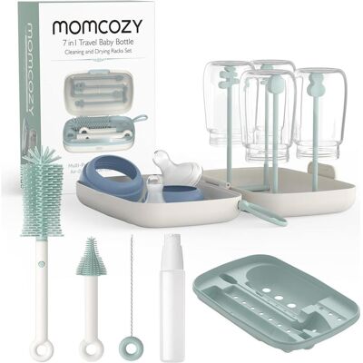 Momcozy, Babyflasche Zubehör, 7-in-1 Babyflaschenreiniger-Set Momcozy, Babyflasche Zubehör, 7-in-1 Babyflaschenreiniger-Set