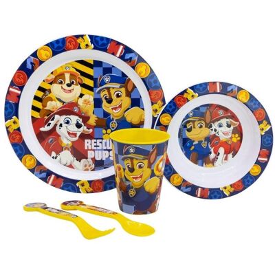 Stor, Kindergeschirr + Kinderbesteck, Paw Patrol Rescue Pups - Geschirr-Set 5-teilig Stor, Kindergeschirr + Kinderbesteck, Paw Patrol Rescue Pups - Geschirr-Set 5-teilig