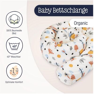 Julius Zöllner, Babynest, Bettschlange Organic Crazy Flowers Julius Zöllner, Babynest, Bettschlange Organic Crazy Flowers