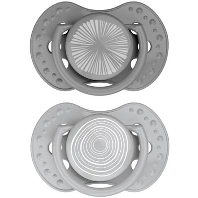 DIFRAX - Dynamic Harmony - Light Gray - pacifier DIFRAX - Dynamic Harmony - Light Gray - pacifier