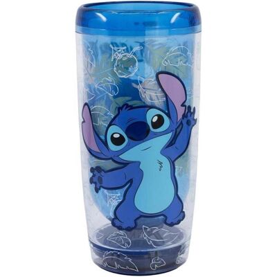 Stor, Kindergeschirr + Kinderbesteck, Stitch - kippsicherer doppelwandiger Becher, 625 ml Stor, Kindergeschirr + Kinderbesteck, Stitch - kippsicherer doppelwandiger Becher, 625 ml