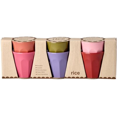 Rice, Kindergeschirr + Kinderbesteck, - Melamine Espresso Cups - Assorted Solid Colors - 80 ml Rice, Kindergeschirr + Kinderbesteck, - Melamine Espresso Cups - Assorted Solid Colors - 80 ml