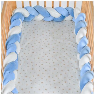 Cangaroo, Babynest, Baby Crib Bumper Light Blue 0+ ετών 111263 Cangaroo, Babynest, Baby Crib Bumper Light Blue 0+ ετών 111263