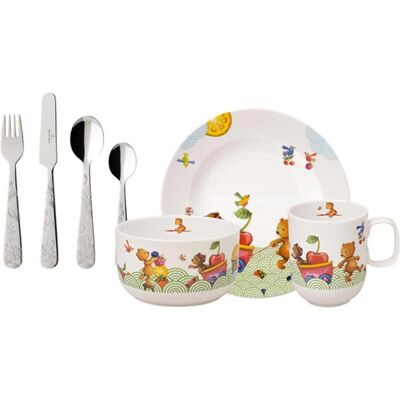 Villeroy & Boch Kindergeschirr + Kinderbesteck, Hungrig wie ein Bär Villeroy & Boch Kindergeschirr + Kinderbesteck, Hungrig wie ein Bär
