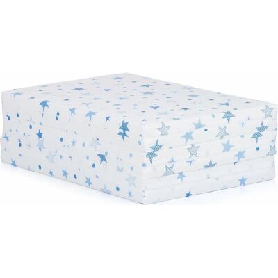 Chipolino, Babymatratze, Klappmatratze 60 x 120 cm Weiss, blaue Sterne (120 x 60 cm) Chipolino, Babymatratze, Klappmatratze 60 x 120 cm Weiss, blaue Sterne (120 x 60 cm)
