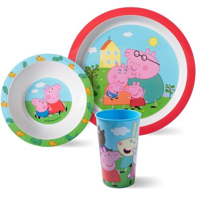 pos, Kindergeschirr + Kinderbesteck, Frühst.set Peppa Pig 3tl pos, Kindergeschirr + Kinderbesteck, Frühst.set Peppa Pig 3tl