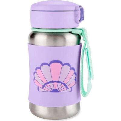 Skip Hop Seashell Edelstahl Trinkflasche mit Strohhalm - Wasserflasche Skip Hop Seashell Edelstahl Trinkflasche mit Strohhalm - Wasserflasche
