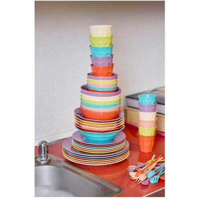 Rice, Kindergeschirr + Kinderbesteck, Melamine Round Dinner Plates Rice, Kindergeschirr + Kinderbesteck, Melamine Round Dinner Plates
