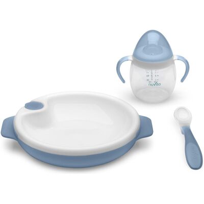 Nuvita, Kindergeschirr + Kinderbesteck, Lern-Set Nuvita, Kindergeschirr + Kinderbesteck, Lern-Set