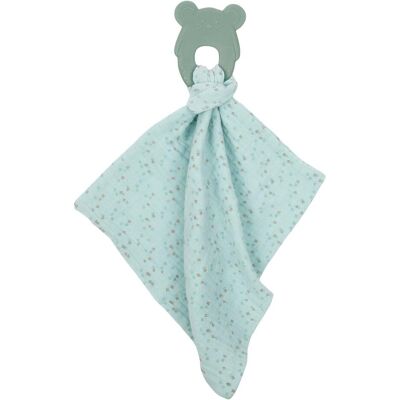 Nattou, Schmusetuch, Kuscheltuch mit Beissring (38 x 33 cm) Nattou, Schmusetuch, Kuscheltuch mit Beissring (38 x 33 cm)