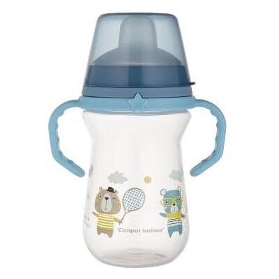 Canpol babies Bonjour Paris Blaue Baby-Tasse mit Griffen 250 ml Canpol babies Bonjour Paris Blaue Baby-Tasse mit Griffen 250 ml