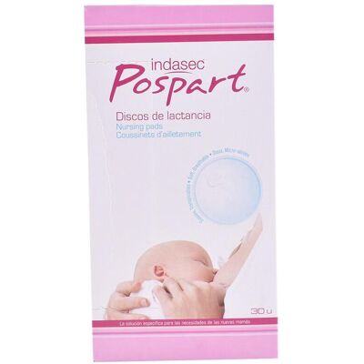 Indasec, Stilleinlagen, POSPART discos de lactancia 30 uds (30x) Indasec, Stilleinlagen, POSPART discos de lactancia 30 uds (30x)