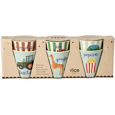 Rice, Kindergeschirr + Kinderbesteck, - Melamine Kids Cup with ABC Print - Small - 160 ml Rice, Kindergeschirr + Kinderbesteck, - Melamine Kids Cup with ABC Print - Small - 160 ml
