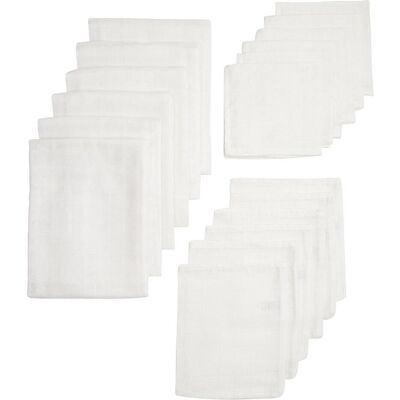 Meyco Baby Hydrofiel Starterset - 18-delig - Weiß - Babyset Meyco Baby Hydrofiel Starterset - 18-delig - Weiß - Babyset