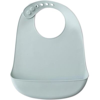 Baby Lätzchen - Blau und Grau aus Silikon Baby Lätzchen - Blau und Grau aus Silikon