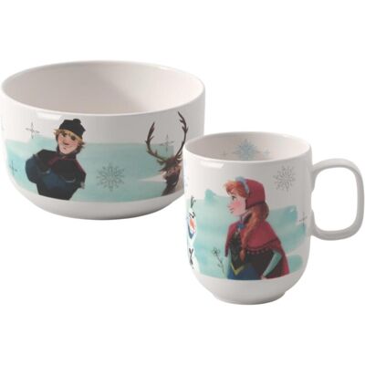 Villeroy & Boch Kindergeschirr + Kinderbesteck, Disney Frozen Frühstücks-Set Villeroy & Boch Kindergeschirr + Kinderbesteck, Disney Frozen Frühstücks-Set