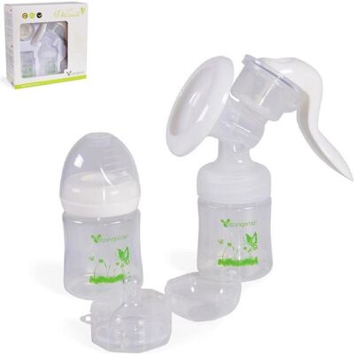 Cangaroo manuelle Milchpumpe Delicate - 2x150ml Flaschen, Gruppe 0+ Cangaroo manuelle Milchpumpe Delicate - 2x150ml Flaschen, Gruppe 0+