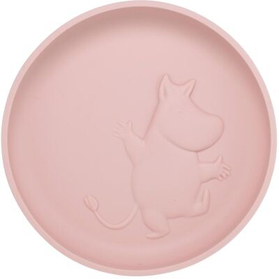 Mumin Rosehip Pink Silikon-Teller mit Saugnapf - Kindersicher Mumin Rosehip Pink Silikon-Teller mit Saugnapf - Kindersicher