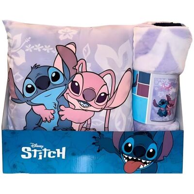 Disney Babydecke, Stitch & Angel polar blanket + cushion set (140 x 100 cm) Disney Babydecke, Stitch & Angel polar blanket + cushion set (140 x 100 cm)