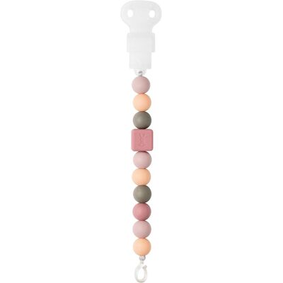 Nattou Peach Silikon Schnullerkette & Beißring - Schnullerkette & Beißring Nattou Peach Silikon Schnullerkette & Beißring - Schnullerkette & Beißring