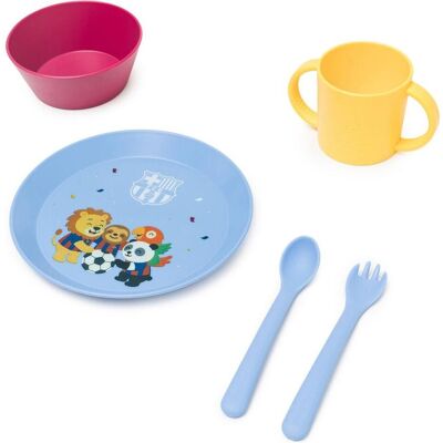 Miniland, Kindergeschirr + Kinderbesteck, F.C. Barcelona children's dinnerware set Miniland, Kindergeschirr + Kinderbesteck, F.C. Barcelona children's dinnerware set