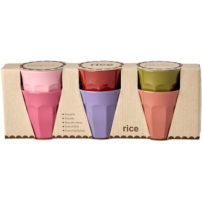Rice, Kindergeschirr + Kinderbesteck, - Melamine Cups - Assorted Solid Colors - Small - 160 ml Rice, Kindergeschirr + Kinderbesteck, - Melamine Cups - Assorted Solid Colors - Small - 160 ml