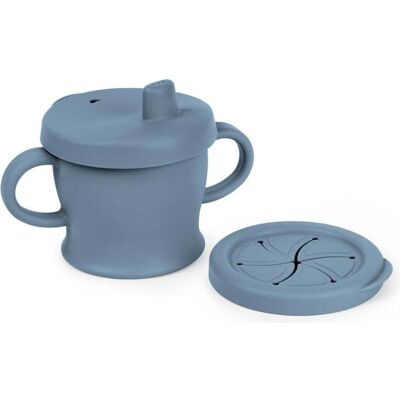 Haakaa, Kindergeschirr + Kinderbesteck, Trink und Snack Tasse - Stahlblau Haakaa, Kindergeschirr + Kinderbesteck, Trink und Snack Tasse - Stahlblau